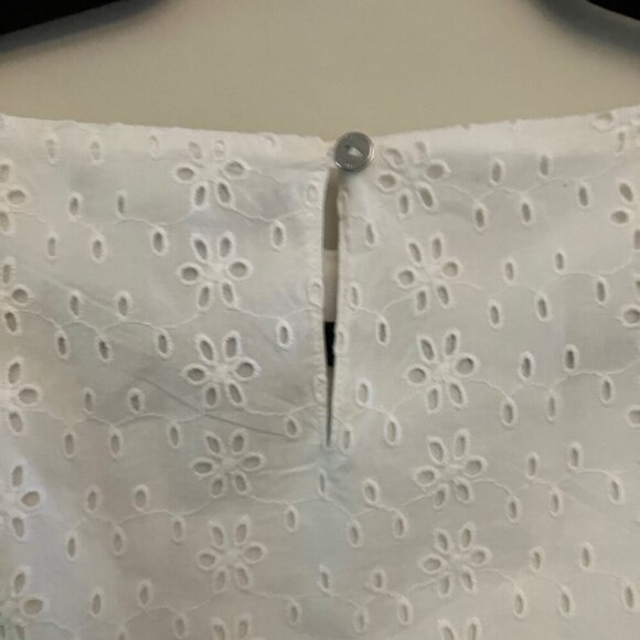 White Eyelet Summer Dress - Picture 5 of 12